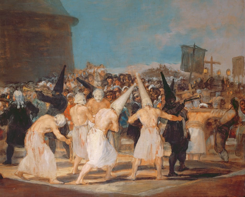 Francisco de Goya y Lucientes - La processione del flagellato, Museo de la Real Academia de San Fernando, Madrid, dettaglio